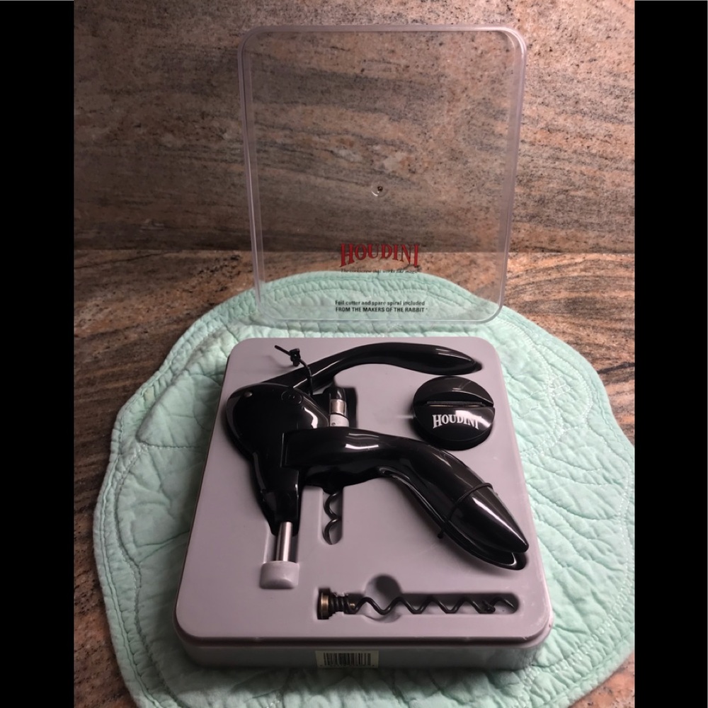 Houdini Lever Corkscrew, Foil Cutter and Spiral